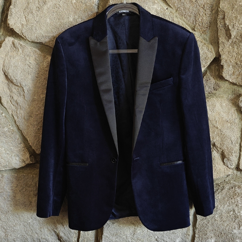 Luxie Blue and Black Sport Coat and Pants